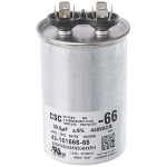 Round Dual Run Capacitor, 30/7.5 MFD, 440V