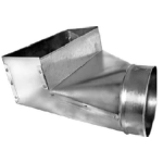 Register Duct Boot Elbow, 24R, 6 x 10 x 6