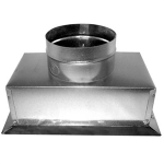 Insulated Ceiling Box Top Outlet, R4, 6 x 10 x 6"